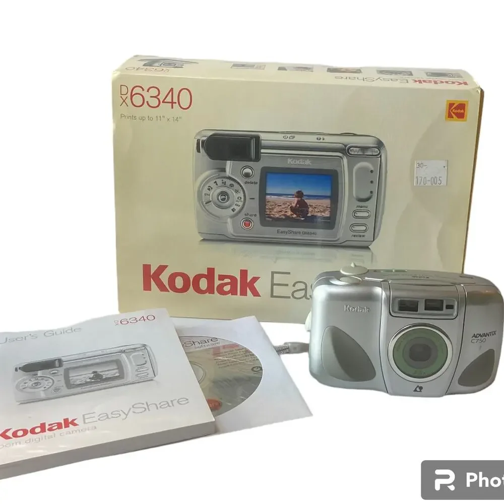 Kodak Easy Share DX6340 Film Camera Zoom Digital 2003 Tested Disc Manual